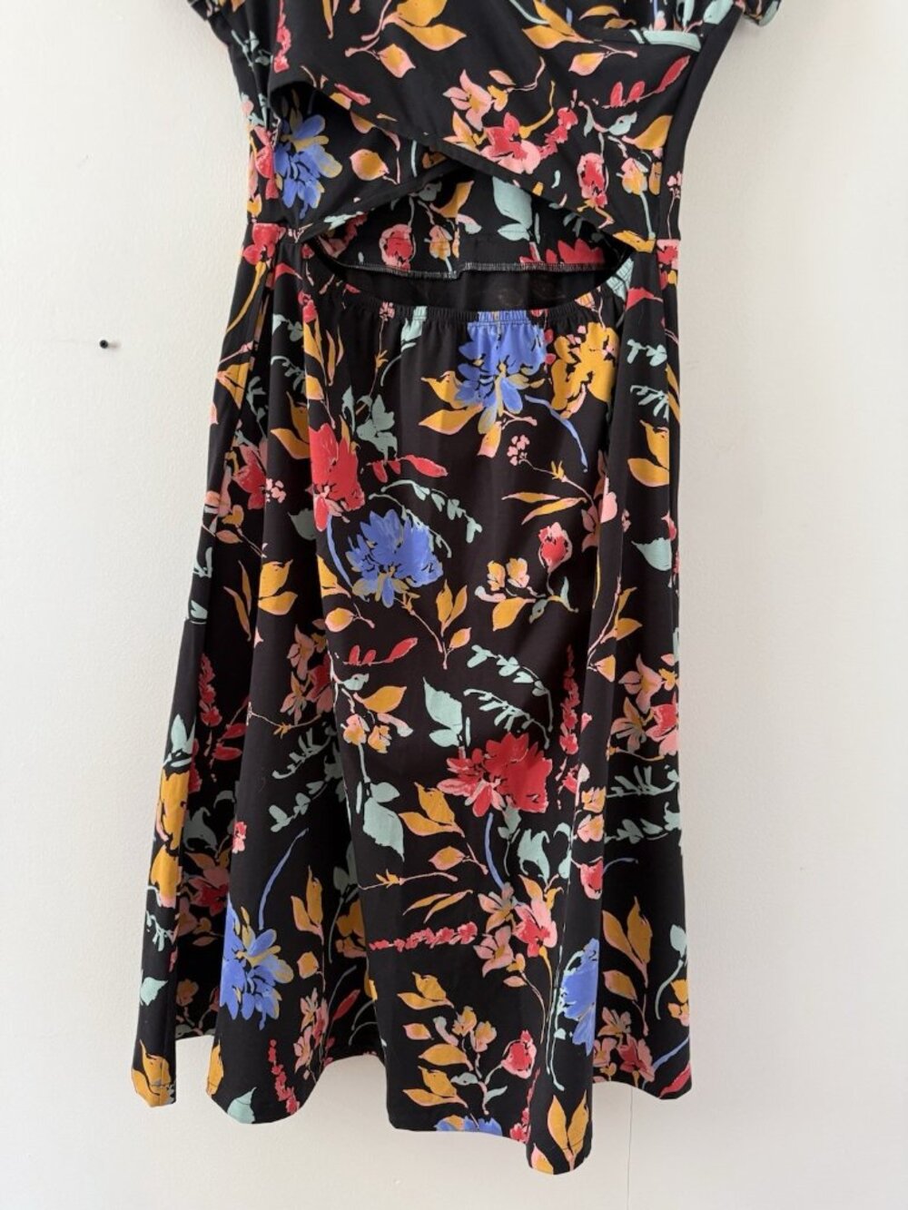 Pact Organic Cotton Floral Crossback Fit&flare Midi Shirt Dress Feminine XL - Picture 7 of 9